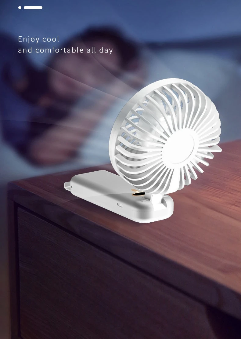 Portable Handheld Small Fan G10 Blue Фото №3
