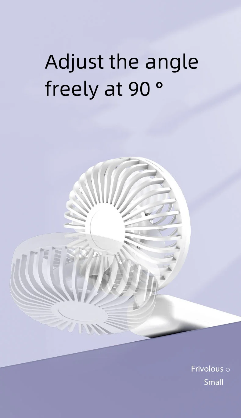 Portable Handheld Small Fan G10 Blue Фото №9