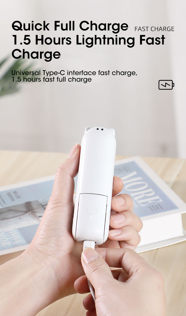 Портативный вентилятор с аккумулятором Portable Small Fan Walking Mobile Air Conditioner Whyte Фото №8