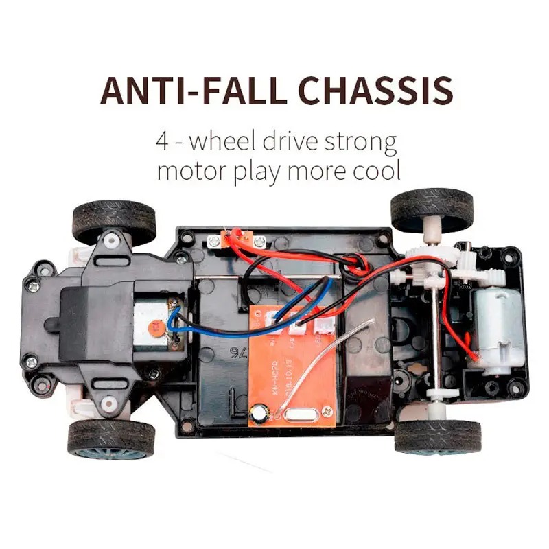 Blue Remote Control Car RC Drift Car 1:24 Scale Rally Series Nissan GT-R 4WD Фото №2