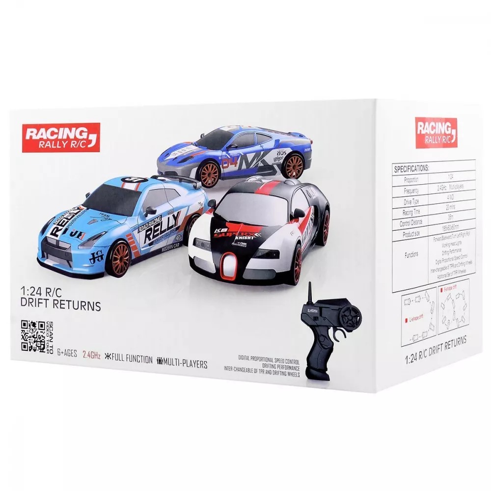 Remote Control Car RC Drift Car 1:24 Scale Rally Series Nissan GT-R GT3 4WD Фото №5