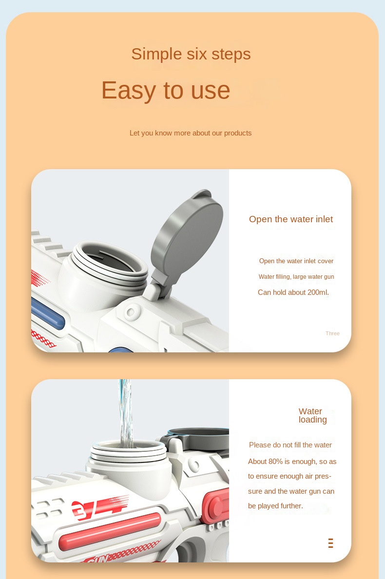 Водяной автоматический бластер Water Gun Blaster (blue)