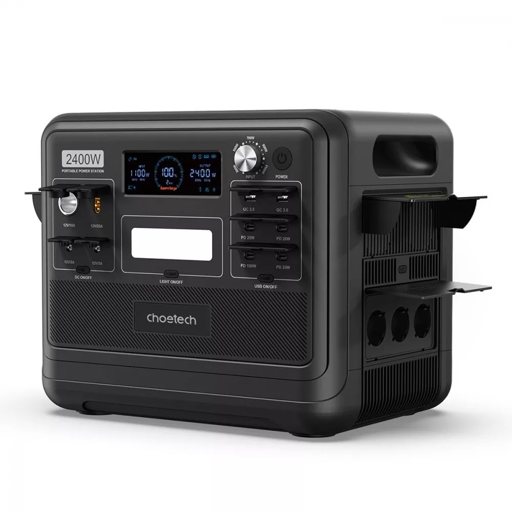 Choetech Portable Power Station BS008 LiFePO4 2400W 2048Wh 640000mAh Изображение #15 Choetech Portable Power Station BS008 LiFePO4 2400W 2048Wh 640000mAh Фото №15