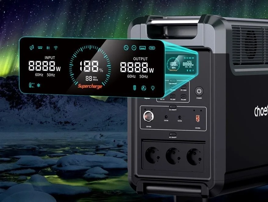 Choetech 3600W Power Station (BS009) LiFePO4 1200000mAh/3.6V Фото №9