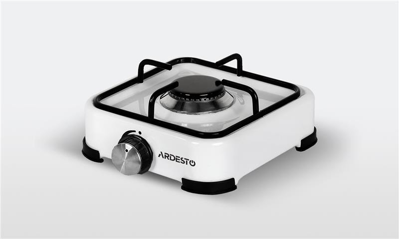 Плита настольная Ardesto газовая, тип газа LPG, комфорок - 1, белый