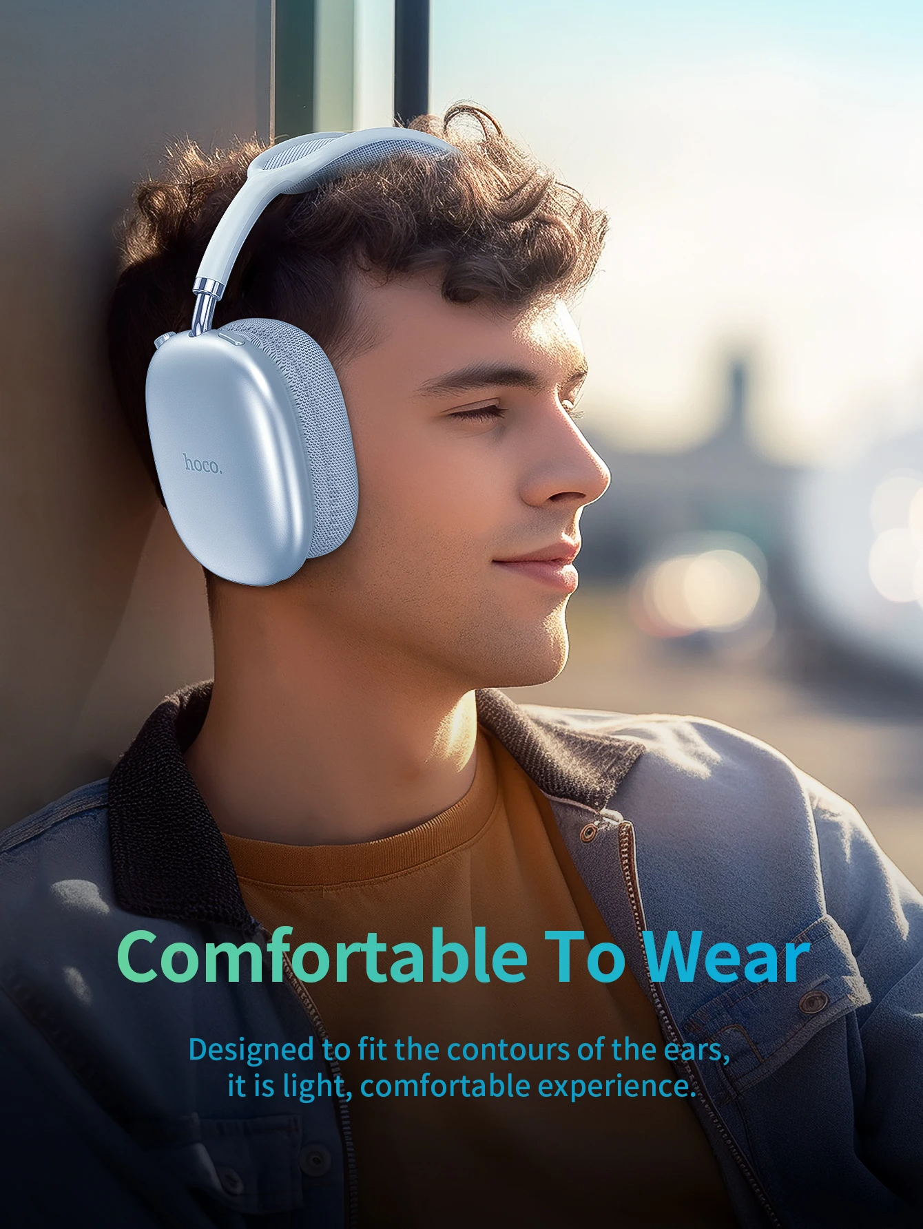 Hoco W35 Air Triumph 45h Wireless BT Built-in MP3 Headphone Фото №7