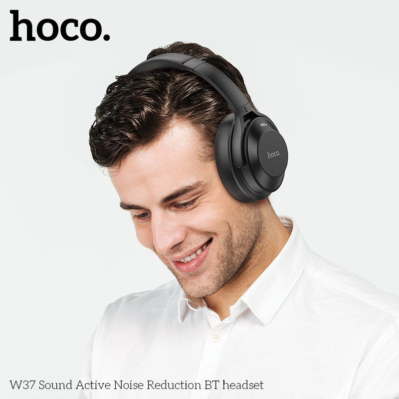 Hoco W37 Sound Active Noise Reduction BT5.3 ANC Оригинал! Наушники Накладные Bluetooth