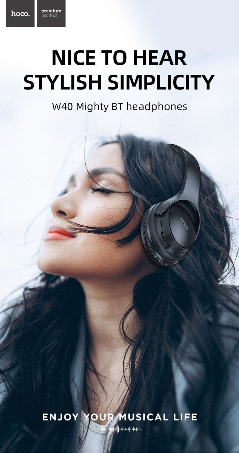 HOCO W40 Mighty Wireless Headphones Фото №1