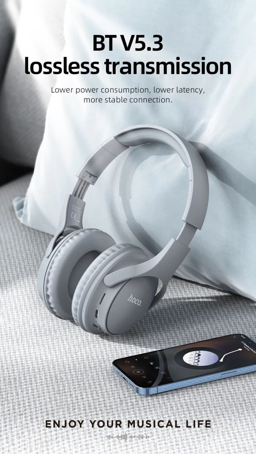 HOCO W40 Mighty Wireless Headphones Фото №2