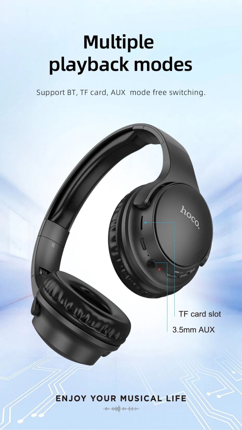 HOCO W40 Mighty Wireless Headphones Фото №5