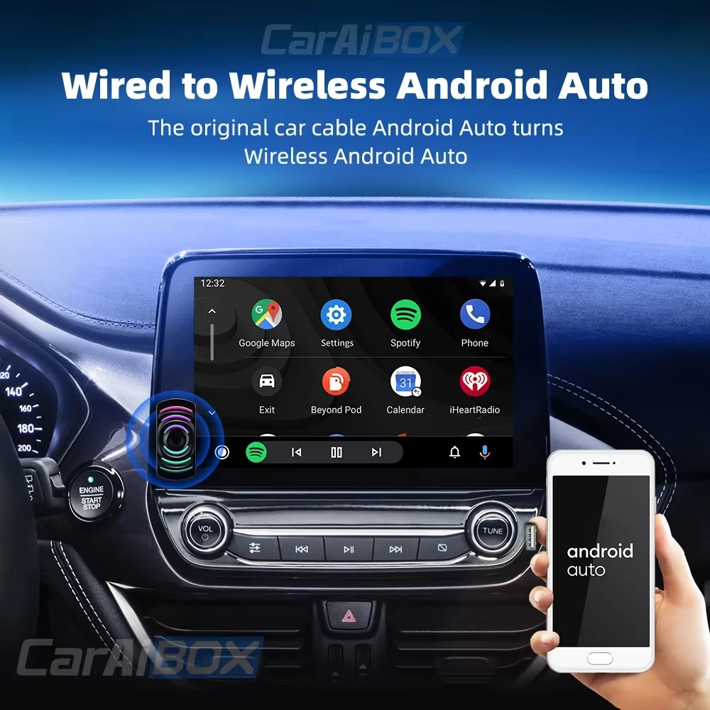 Бездротовий адаптер CarPlay та Android Auto EKIY CarAI Box BT+WiFi 5 Auto Connection Фото №13
