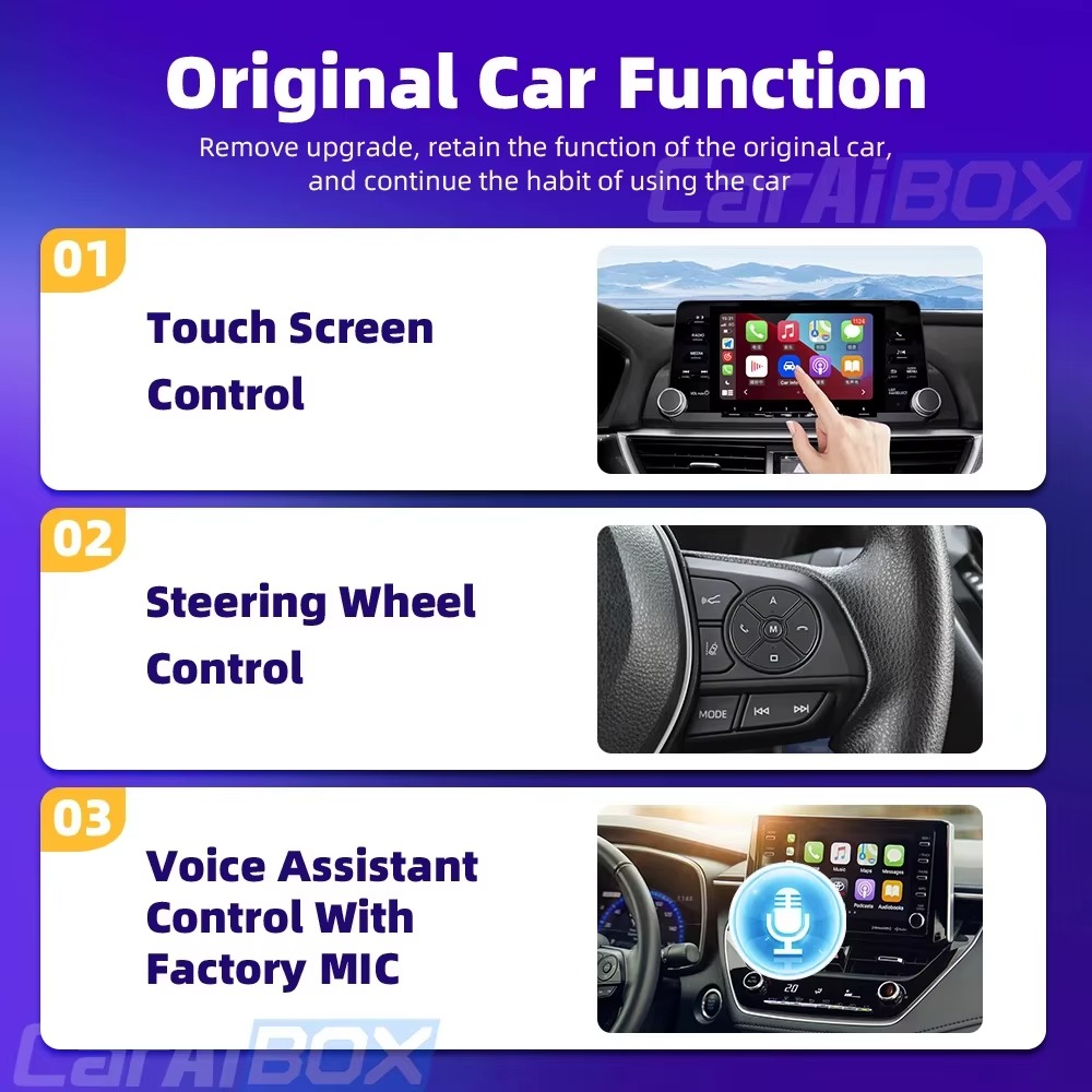 Бездротовий адаптер CarPlay та Android Auto EKIY CarAI Box BT+WiFi 5 Auto Connection Фото №17