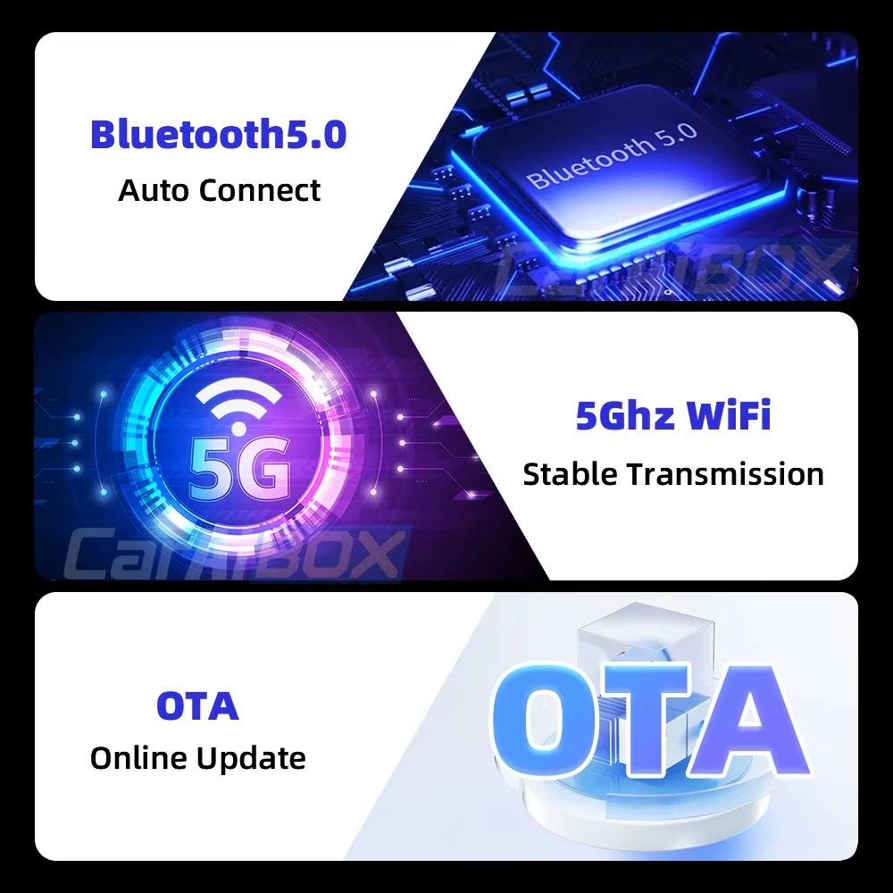 Бездротовий адаптер CarPlay та Android Auto EKIY CarAI Box BT+WiFi 5 Auto Connection Фото №18