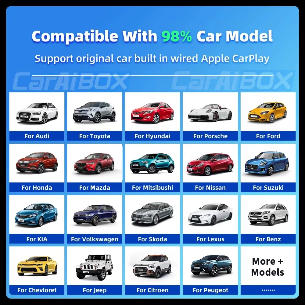 Бездротовий адаптер CarPlay та Android Auto EKIY CarAI Box BT+WiFi 5 Auto Connection Фото №19