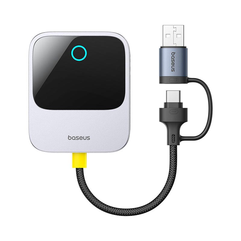 Адаптер Baseus SafeJourney Series Wireless CarPlay Adapter — сірий, загальний вигляд