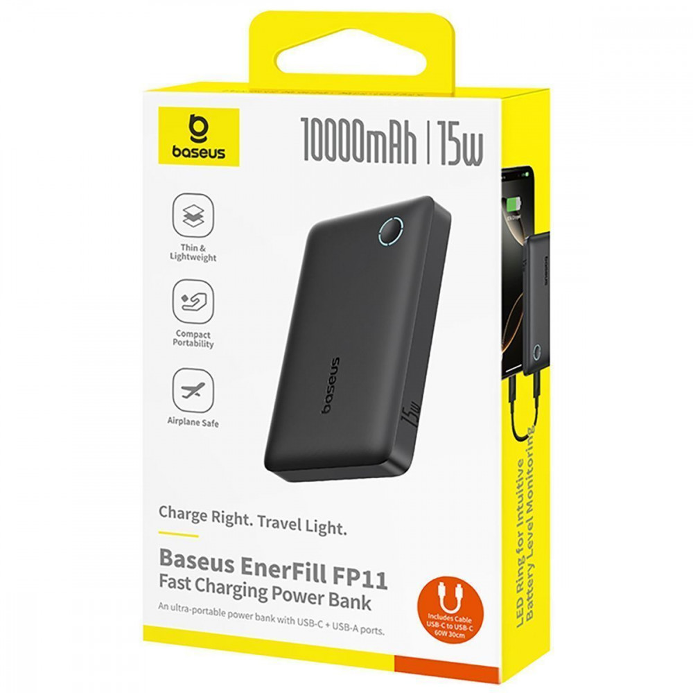 Baseus EnerFill 15W 10000mAh — проводная быстрая зарядка