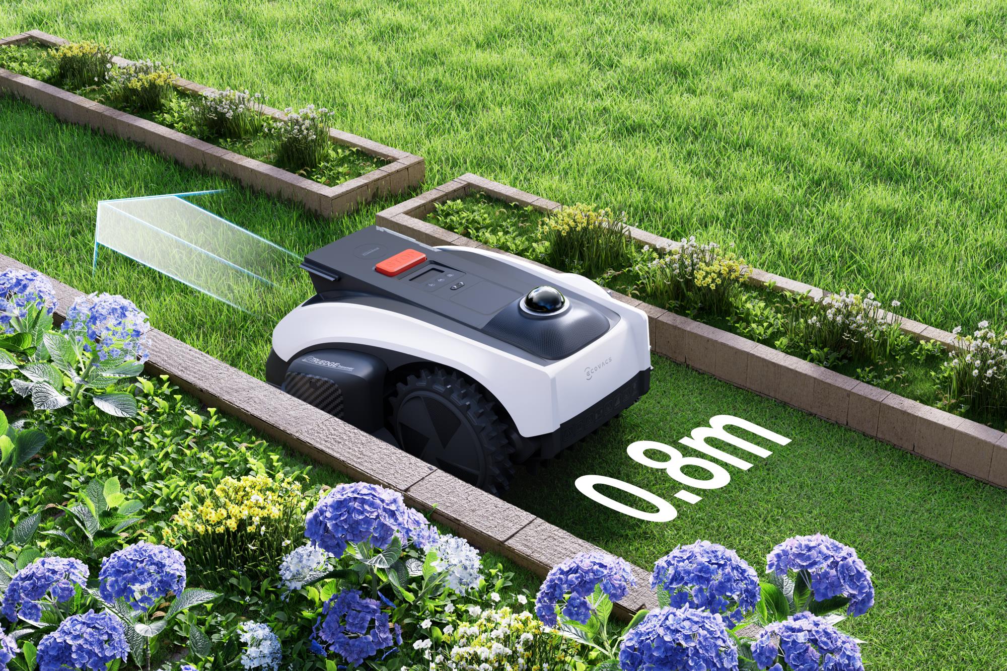 ECOVACS GOAT O1200 LiDAR PRO — встроенный триммер TruEdge