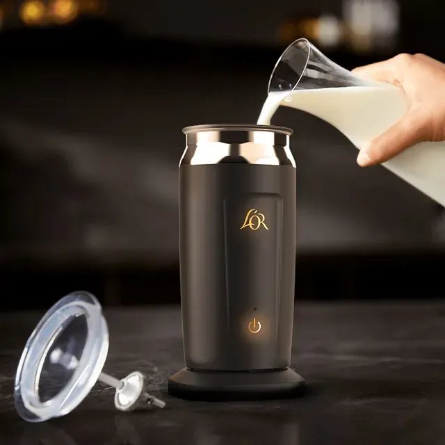 L'OR Milk Frother — съёмная крышка, электрическая база