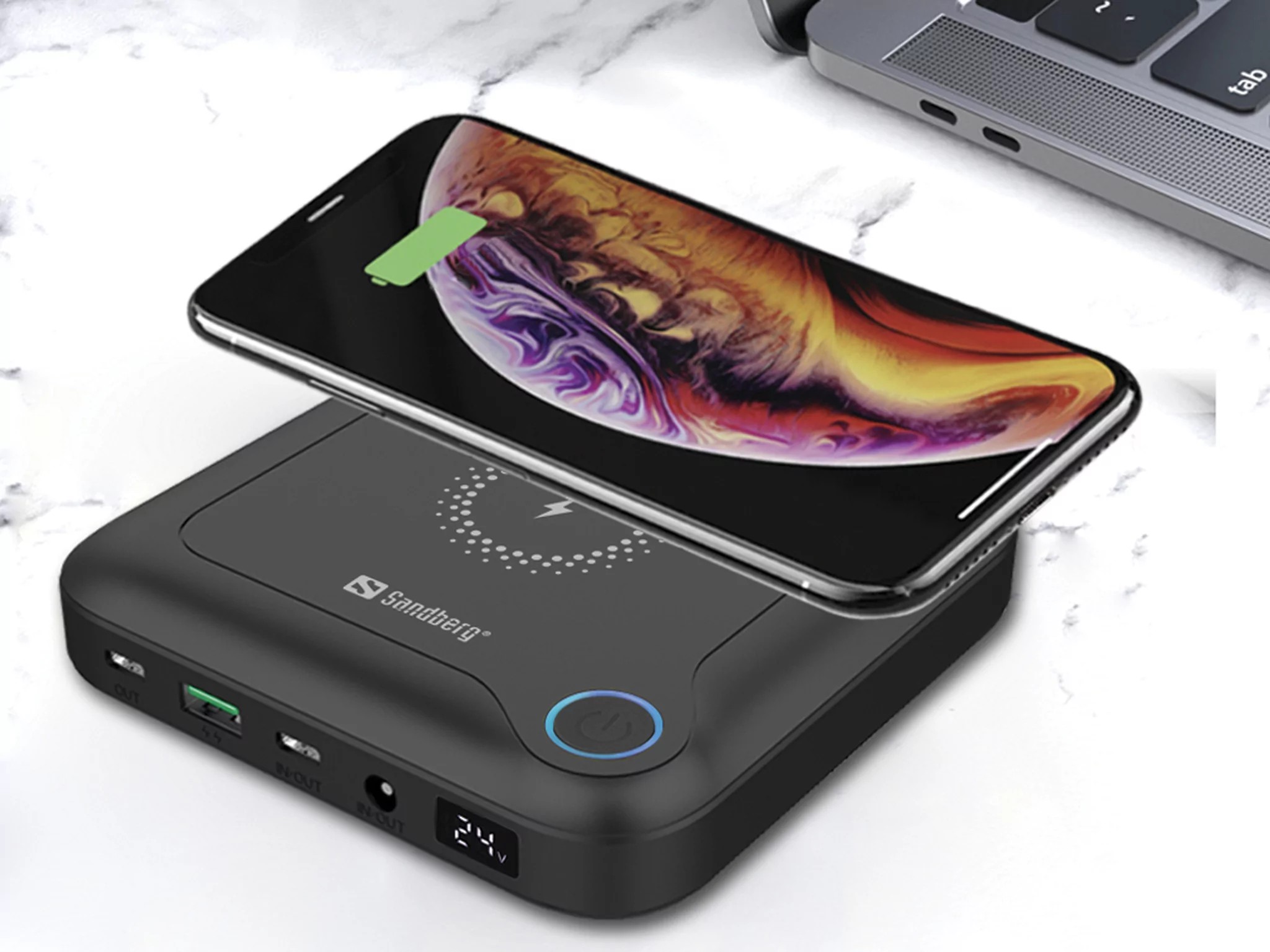 Sandberg All-in-1 Laptop Powerbank 24000 — мощный повербанк для ноутбука
