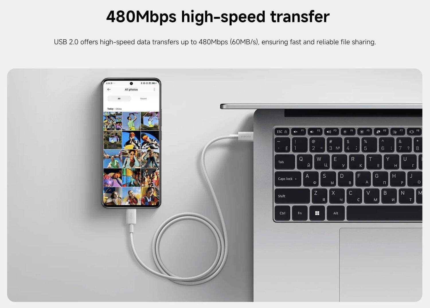 Xiaomi BHR087AGL — передача данных 480 Мбит/с