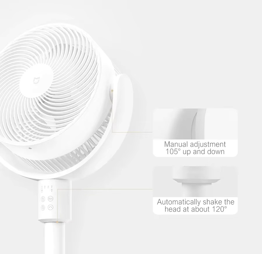 Xiaomi Mijia Circulation Fan — поток воздуха 1500 м³/ч