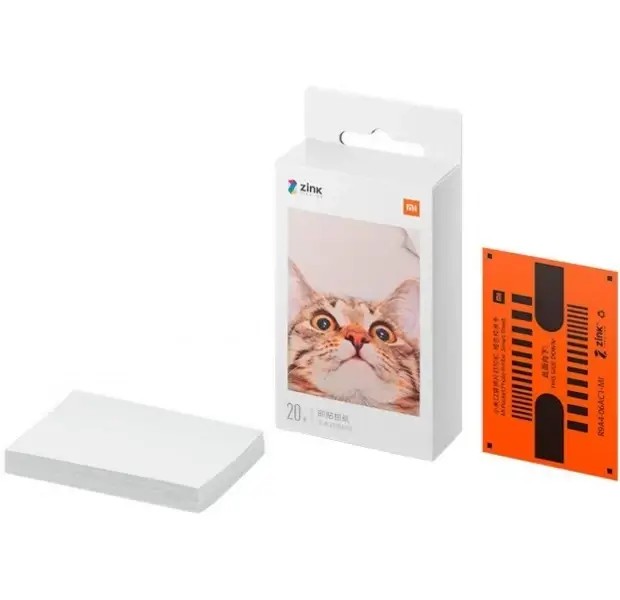Xiaomi Mi Pocket Print Instant Photo Paper — загрузка бумаги в принтер