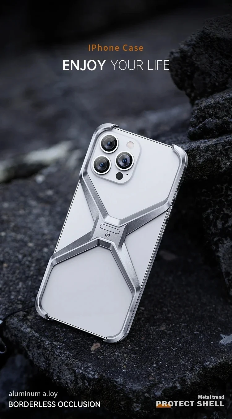 Metal exoskeleton Bumper X for iPhone Фото №10