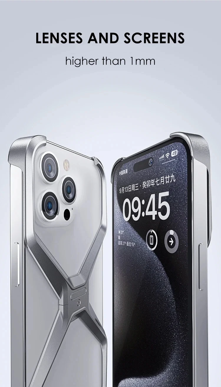 Metal exoskeleton Bumper X for iPhone Фото №7