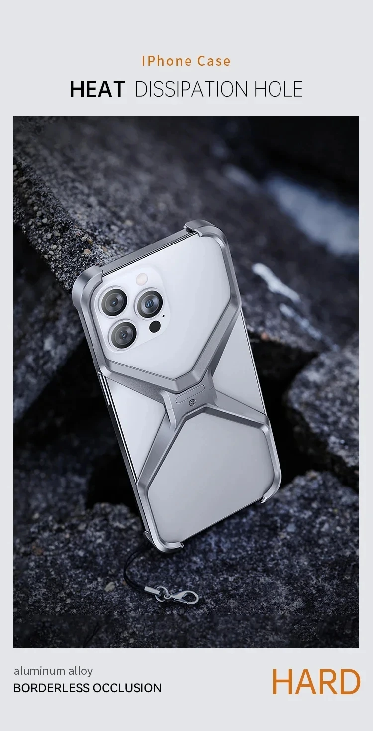 Metal exoskeleton Bumper X for iPhone Фото №8