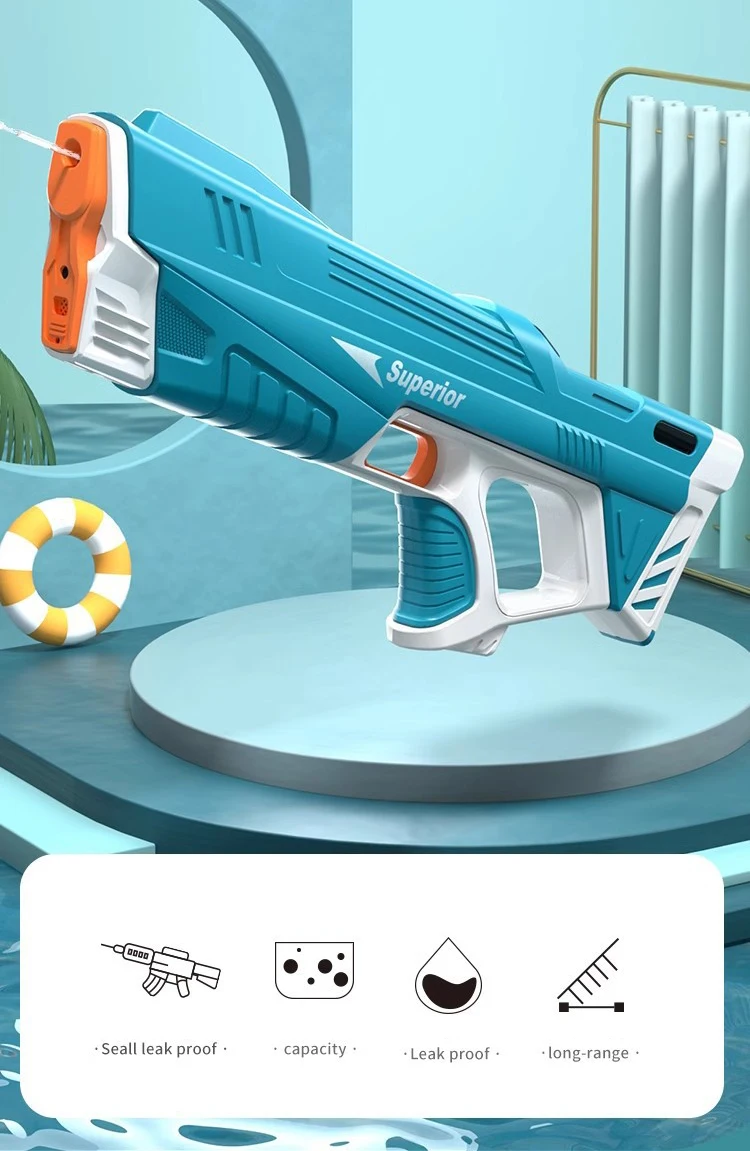 Blaster Water Gun Automatically Absorbs High pressure Water Fight Summer Toy Фото №1