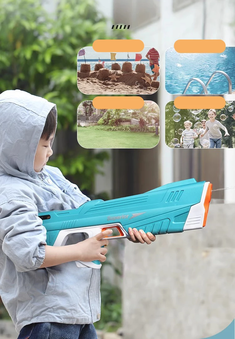 Blaster Water Gun Automatically Absorbs High pressure Water Fight Summer Toy Фото №4