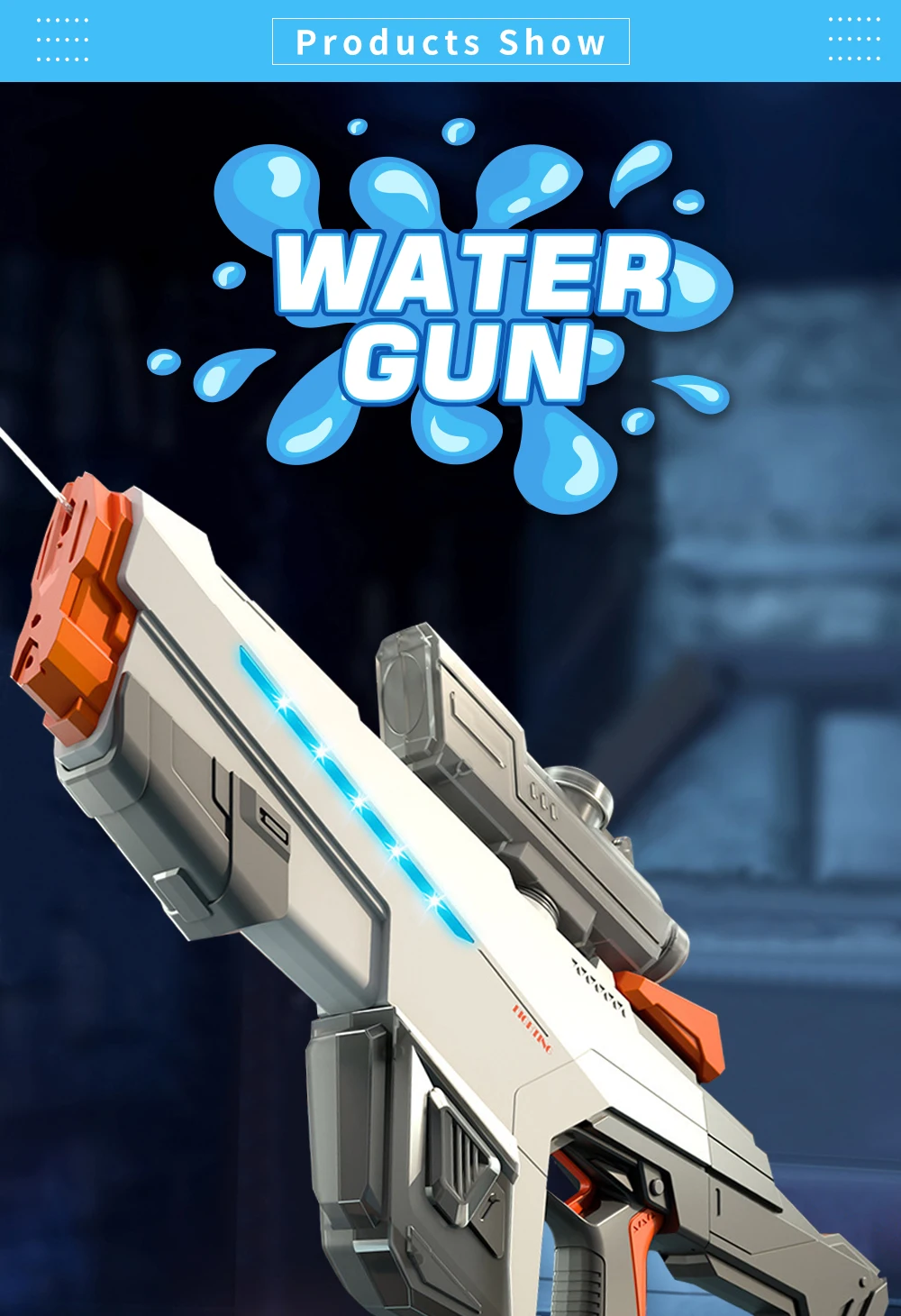 Водяний акумуляторний автомат Water Gun 2307 (650ml) with lithium battery Фото №1
