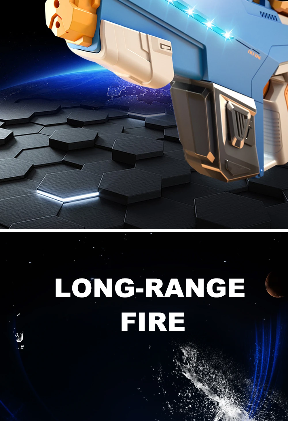 Водяний акумуляторний автомат Water Gun 2307 (650ml) with lithium battery Фото №3