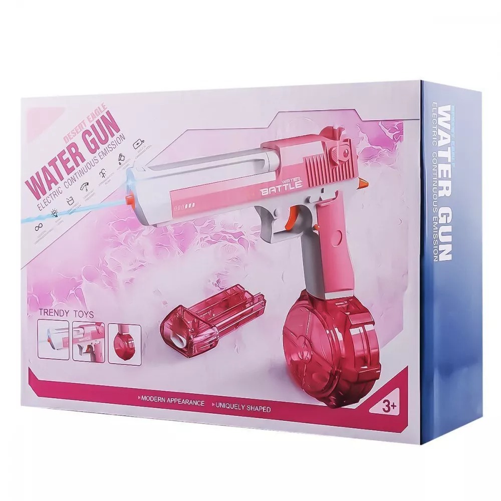 Water Gun Desert Eagle Blue & Pink + + two magazines for the gun Фото №15