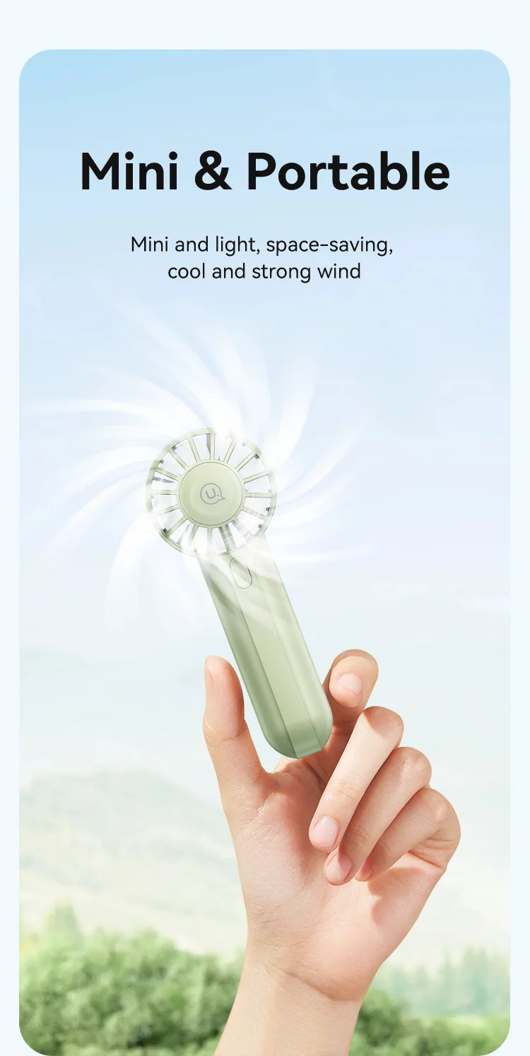 Портативний вентилятор Usams ZB288 9280 rpm. High Speed Motor Фото №3