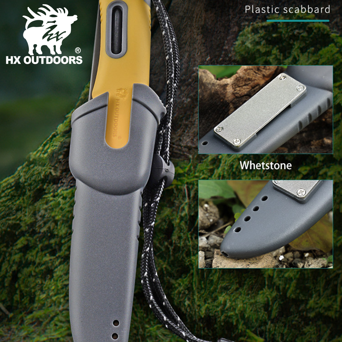 Ніж туристичний HX Outdoors Handao 3rd Generation Outdoor Knife Black (TD-17B) Xiaomi Ecosystem Фото №4