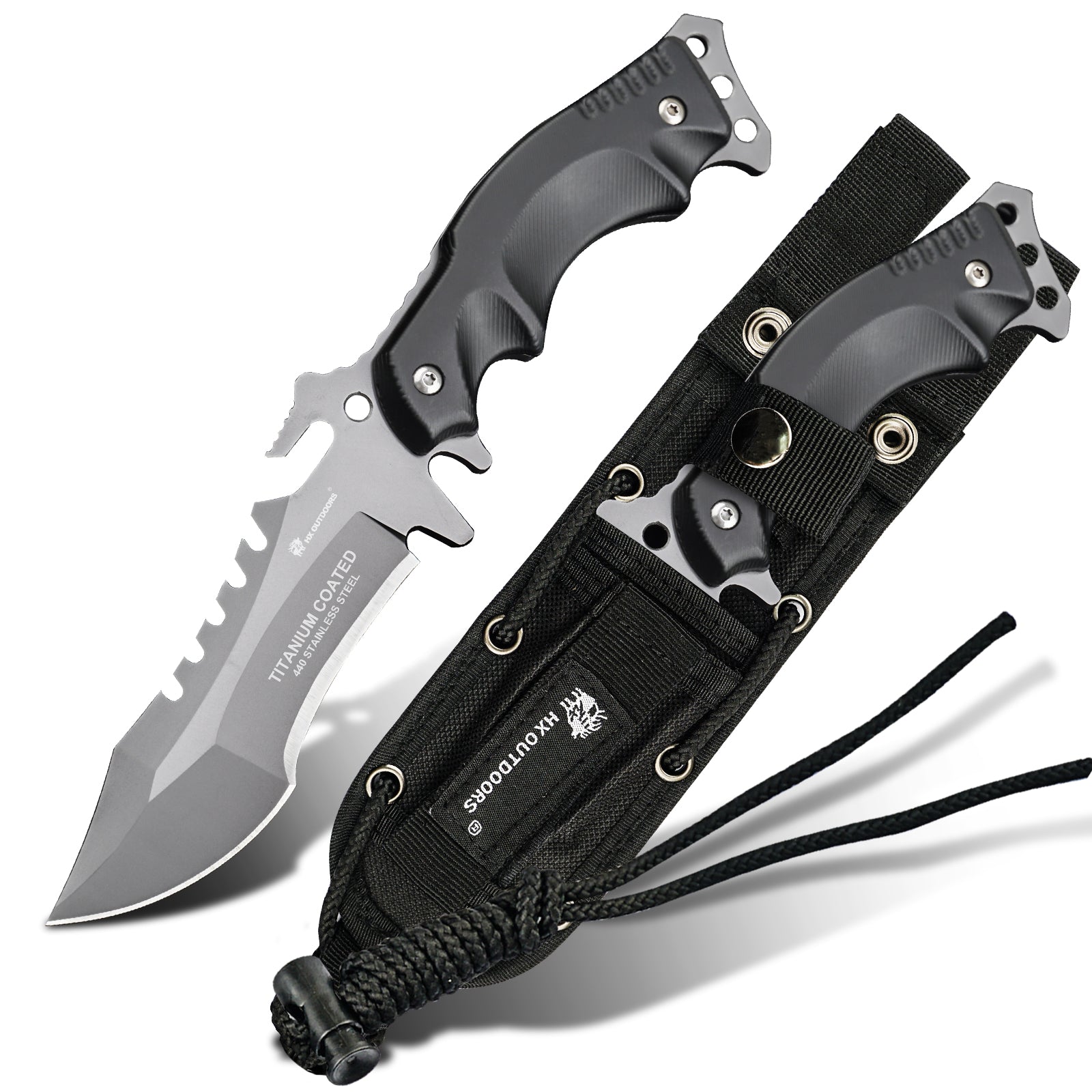 Xiaomi HX Outdoors / Handao Tactical Trident Fixed Blade Knife Black K10 (3.94'' 440 Stainless Steel) D-123 Фото №1