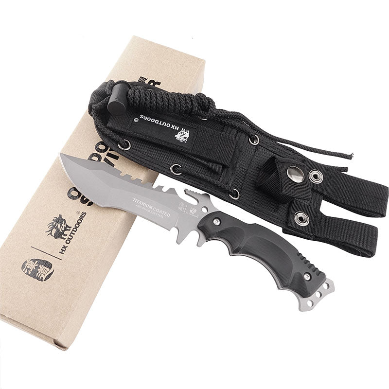 Xiaomi HX Outdoors / Handao Tactical Trident Fixed Blade Knife Black K10 (3.94'' 440 Stainless Steel) D-123 Фото №10