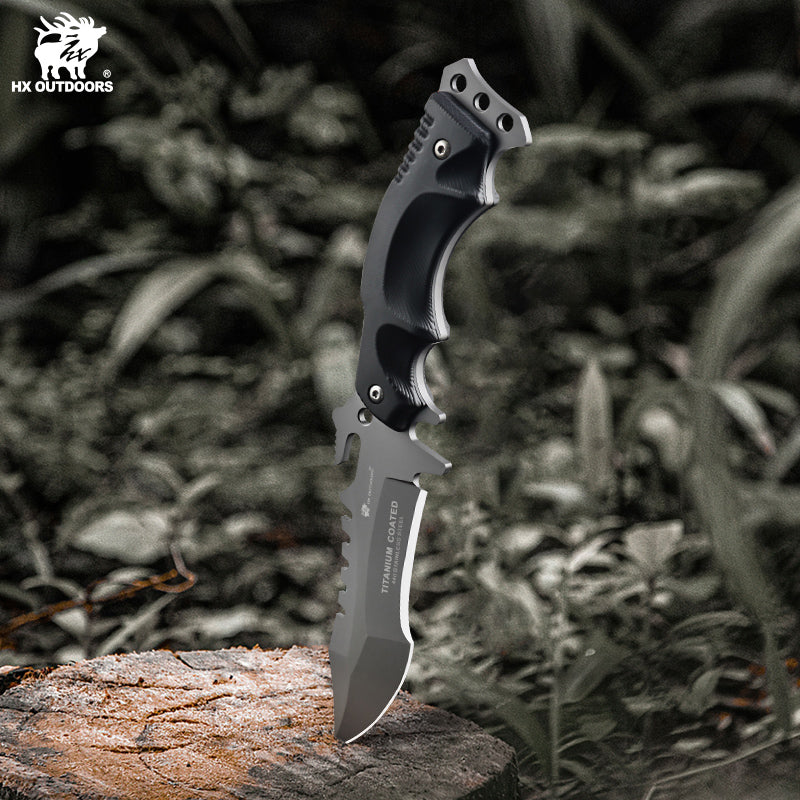 Xiaomi HX Outdoors / Handao Tactical Trident Fixed Blade Knife Black K10 (3.94'' 440 Stainless Steel) D-123 Фото №11