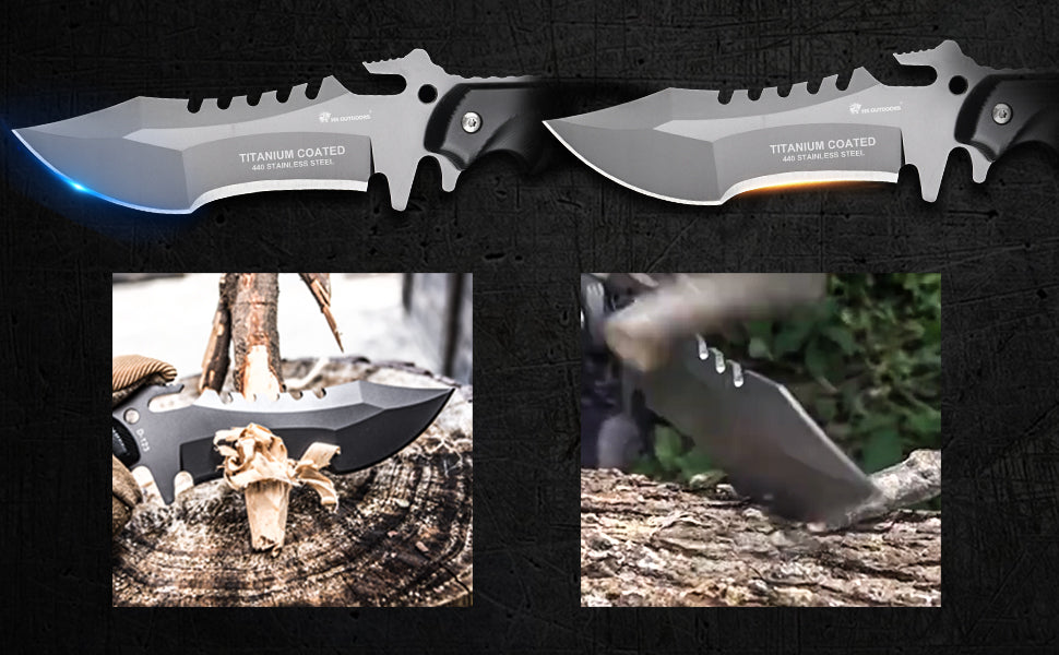 Xiaomi HX Outdoors / Handao Tactical Trident Fixed Blade Knife Black K10 (3.94'' 440 Stainless Steel) D-123 Фото №17