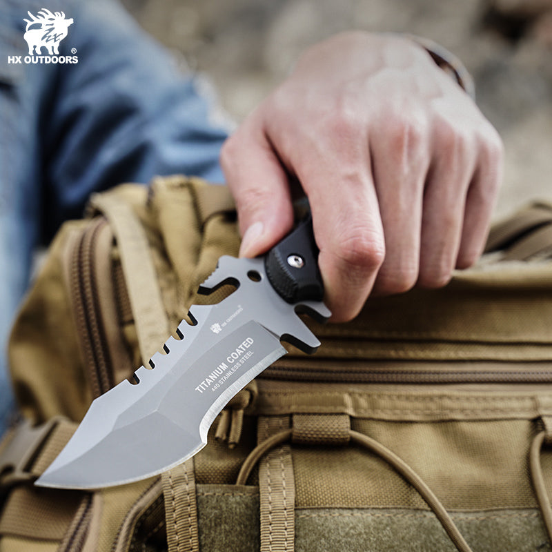 Xiaomi HX Outdoors / Handao Tactical Trident Fixed Blade Knife Black K10 (3.94'' 440 Stainless Steel) D-123 Фото №20