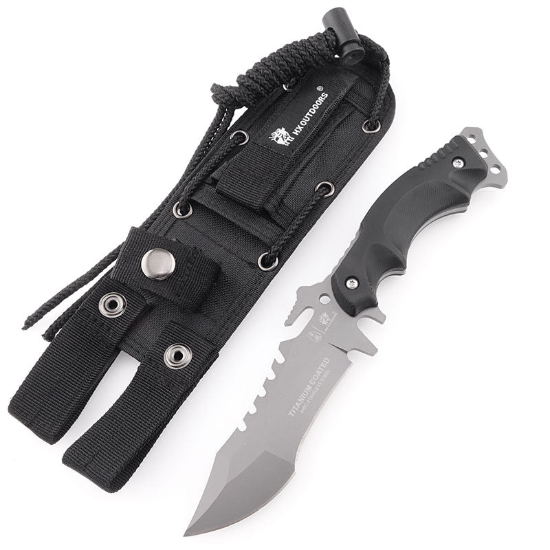 Xiaomi HX Outdoors / Handao Tactical Trident Fixed Blade Knife Black K10 (3.94'' 440 Stainless Steel) D-123 Фото №21
