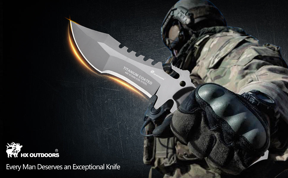 Xiaomi HX Outdoors / Handao Tactical Trident Fixed Blade Knife Black K10 (3.94'' 440 Stainless Steel) D-123 Фото №6