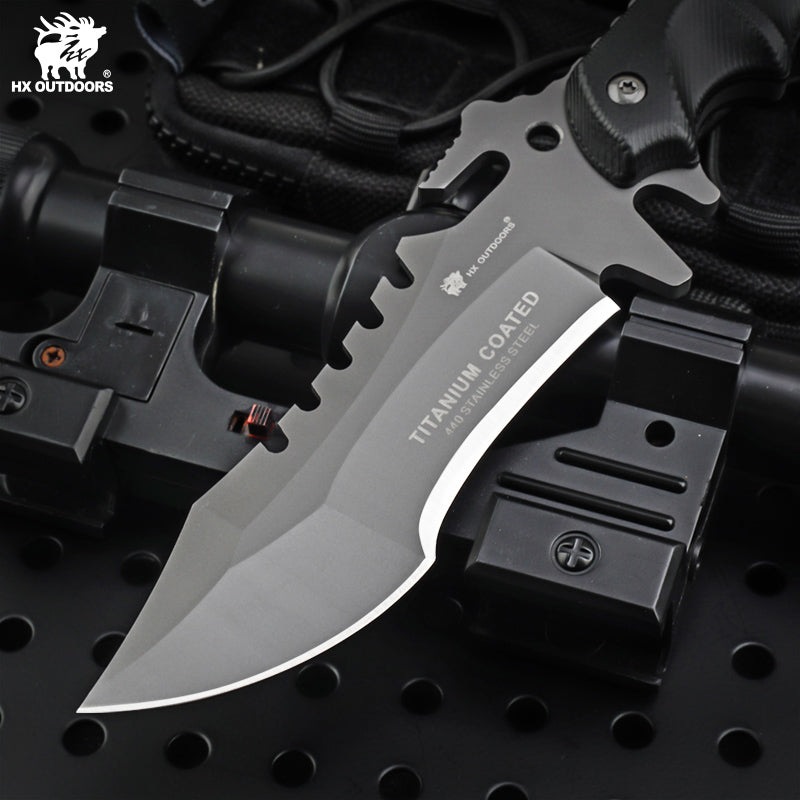 Xiaomi HX Outdoors / Handao Tactical Trident Fixed Blade Knife Black K10 (3.94'' 440 Stainless Steel) D-123 Фото №8