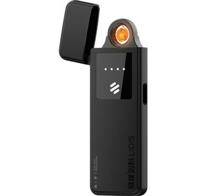 Зажигалка Xiaomi Jifeng L101S Ultra-Thin Rechargeable Lighter Black (3269963) Фото №1