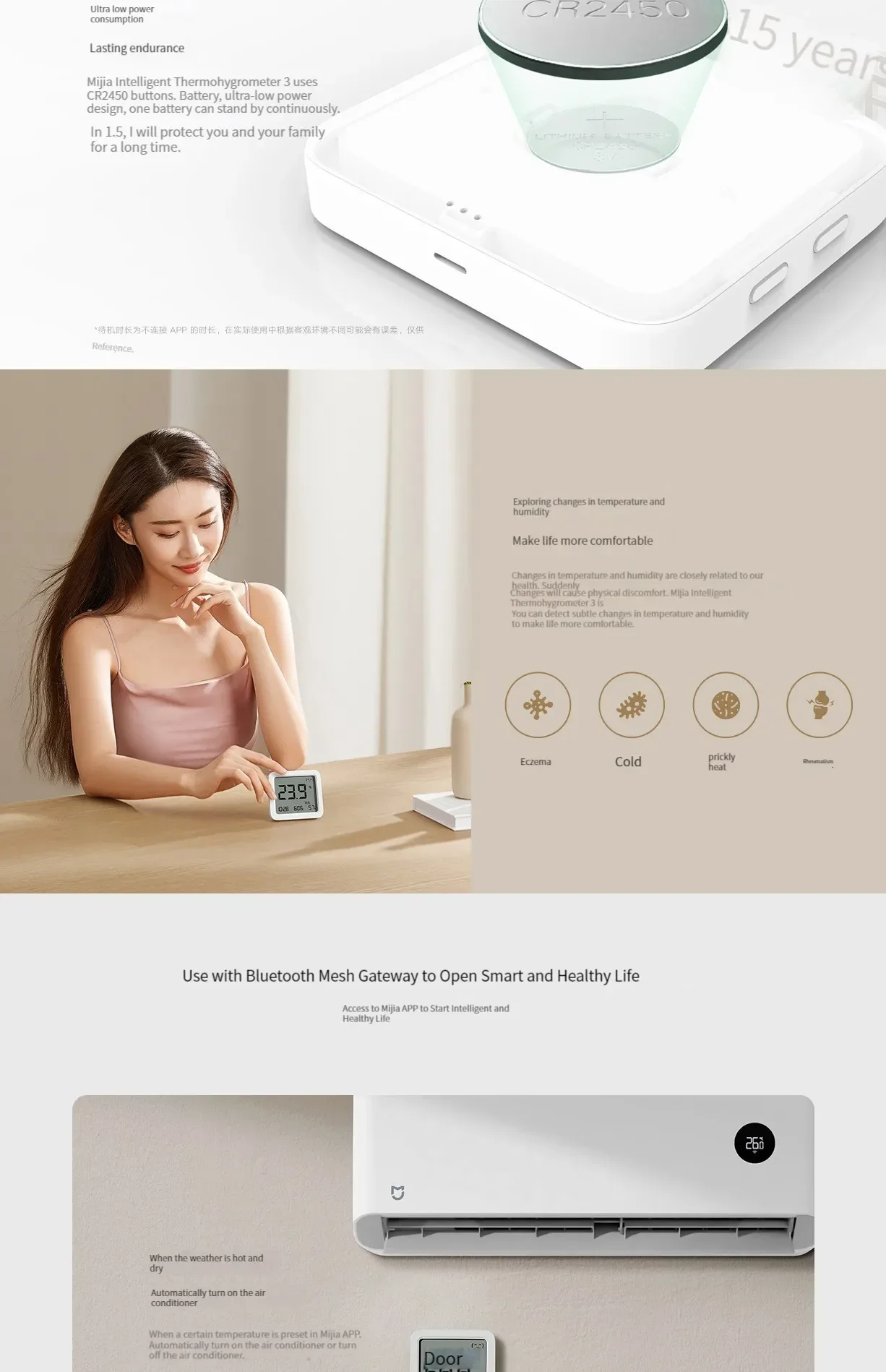 Xiaomi Mijia Smart Meter 3 Smart LCD Bluetooth Thermometer (BHR6971CN) Фото №5