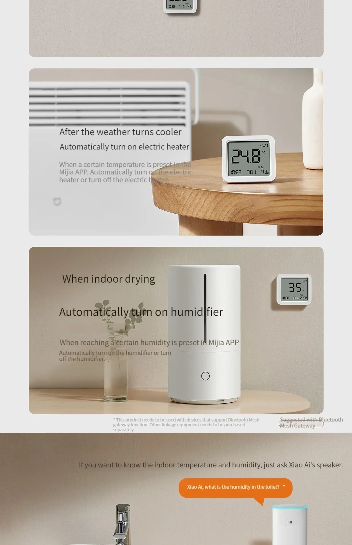 Xiaomi Mijia Smart Meter 3 Smart LCD Bluetooth Thermometer (BHR6971CN) Фото №6