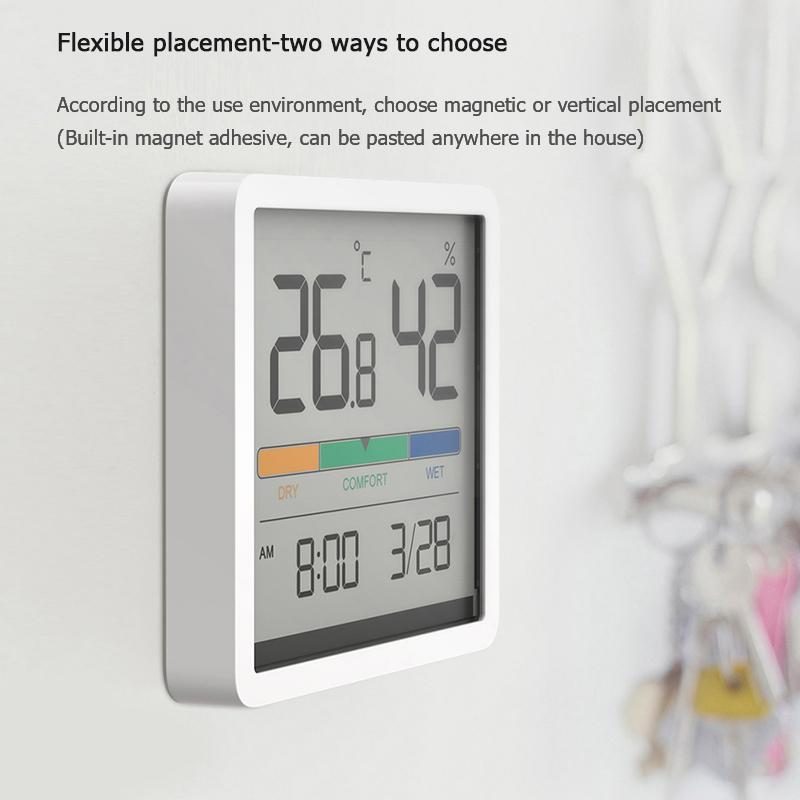 Годинник із датчиком температури та вологості Xiaomi Miiiw Temperature Humidity Clock NK5253 EAN: 6971519750332 Фото №6