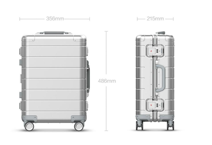Валіза Xiaomi Mijia Metal Suitcase 2 Silver (BHR4012CN) на малюнкі #9 Валіза Xiaomi Mijia Metal Suitcase 2 Silver (BHR4012CN) Фото №9