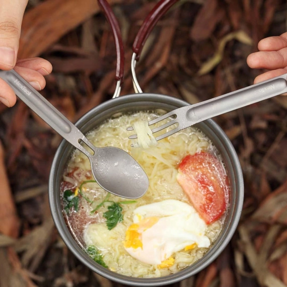 Набор Ложка-Вилка Xiaomi NexTool Outdoor Spoon Fork Grey (3032290) Фото №2